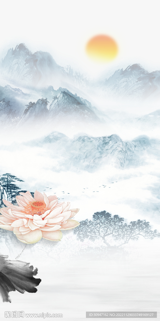 别墅 最新玄关框画 TiF分层