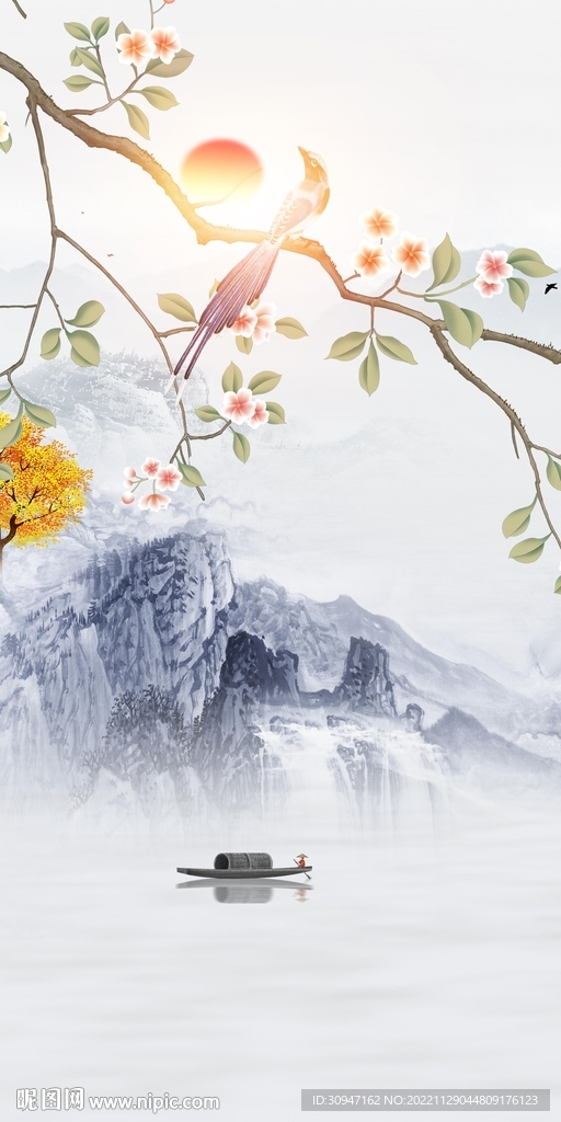 高档 高端中式玄关 TiF分层