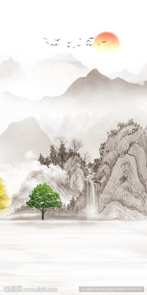 人气 意境新玄关画 TiF分层