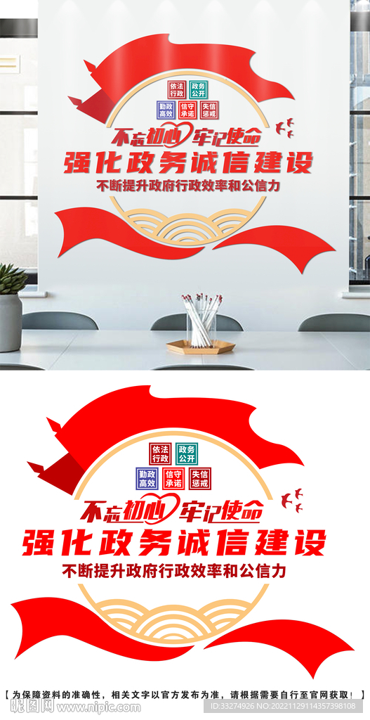 政务诚信文化墙