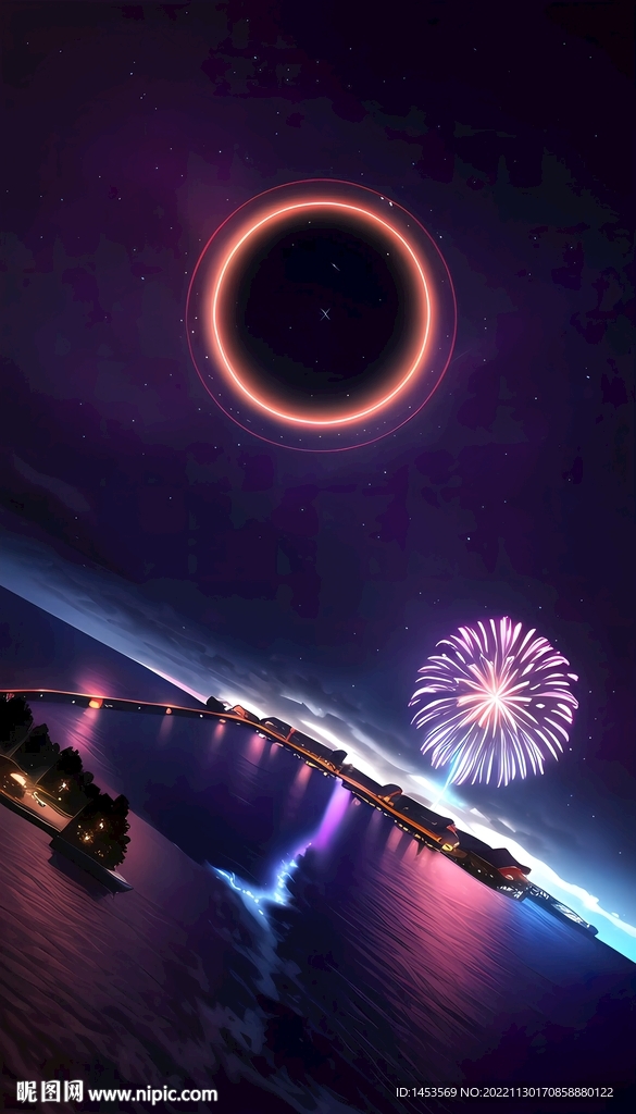 唯美梦幻夜空