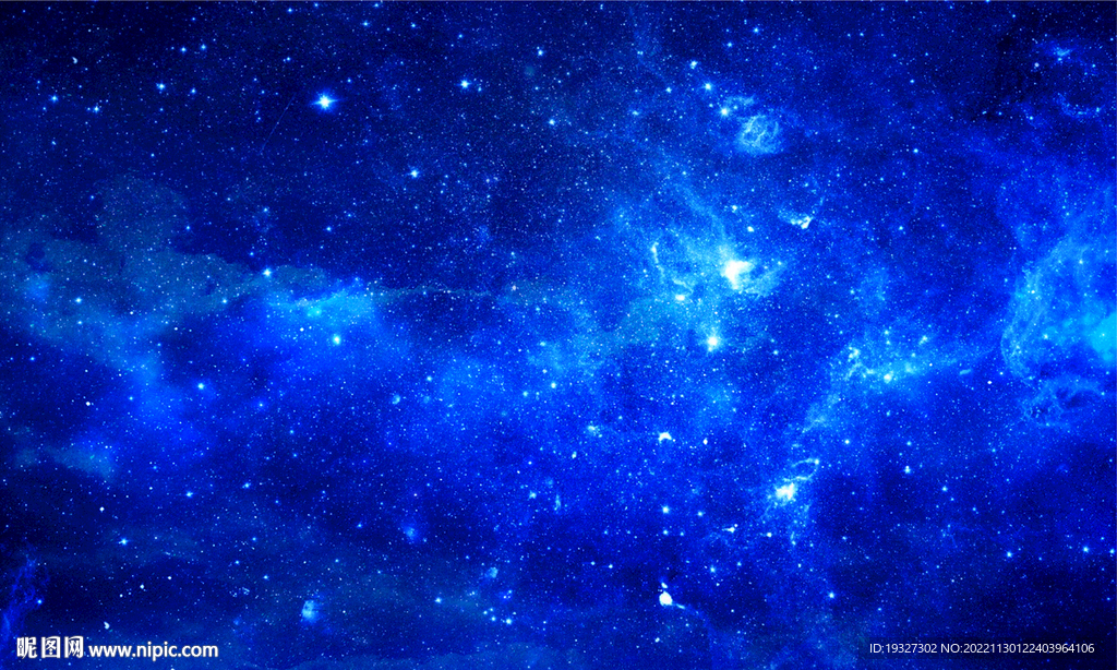 蓝色星空吊顶 太空银河