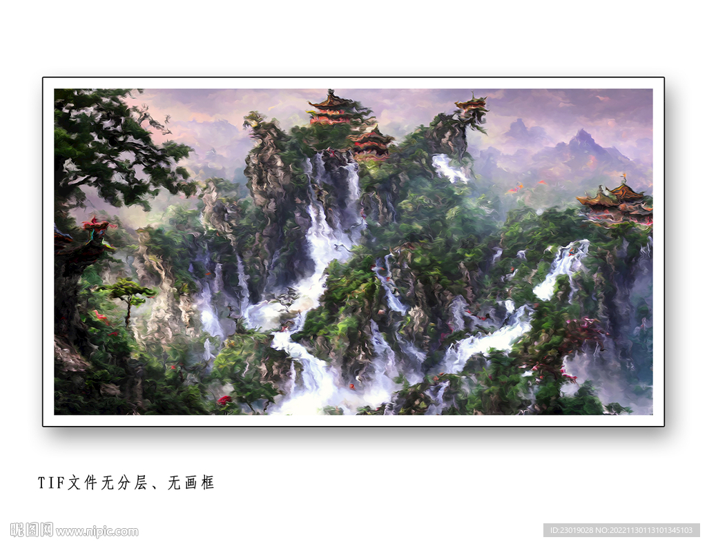 新中式装饰画背景墙 