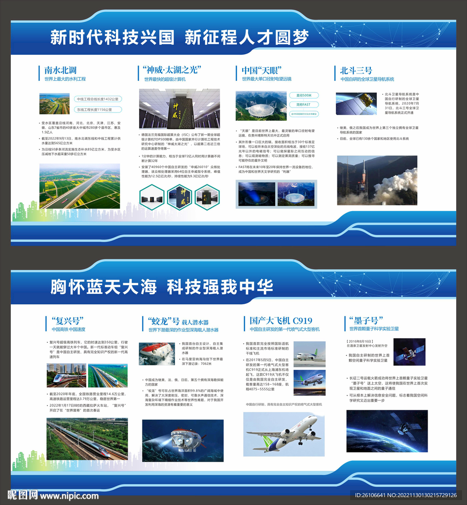 中国科技成就背景墙
