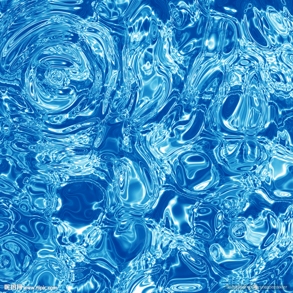 抽象蓝色水纹波纹