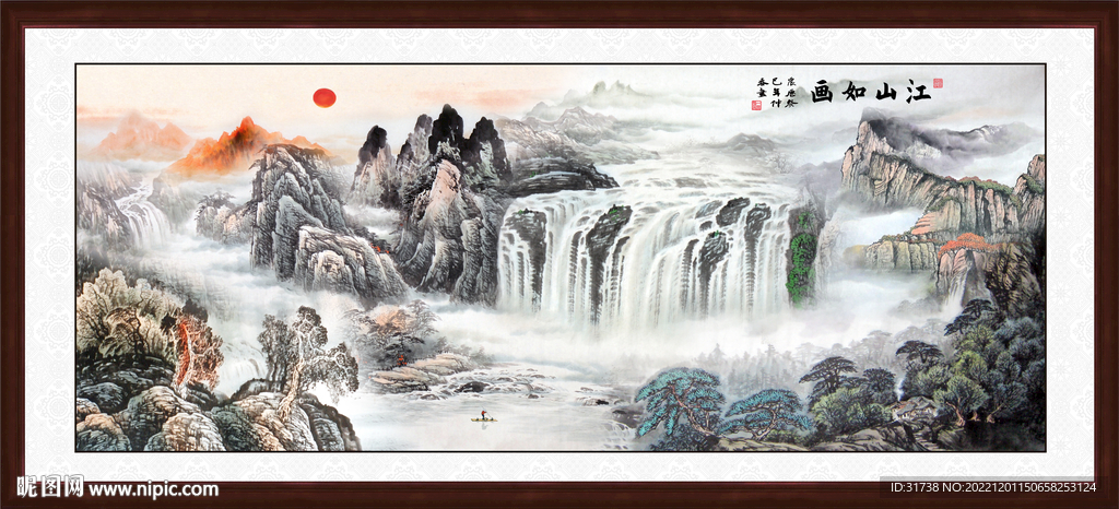 江山如画源远流长国画