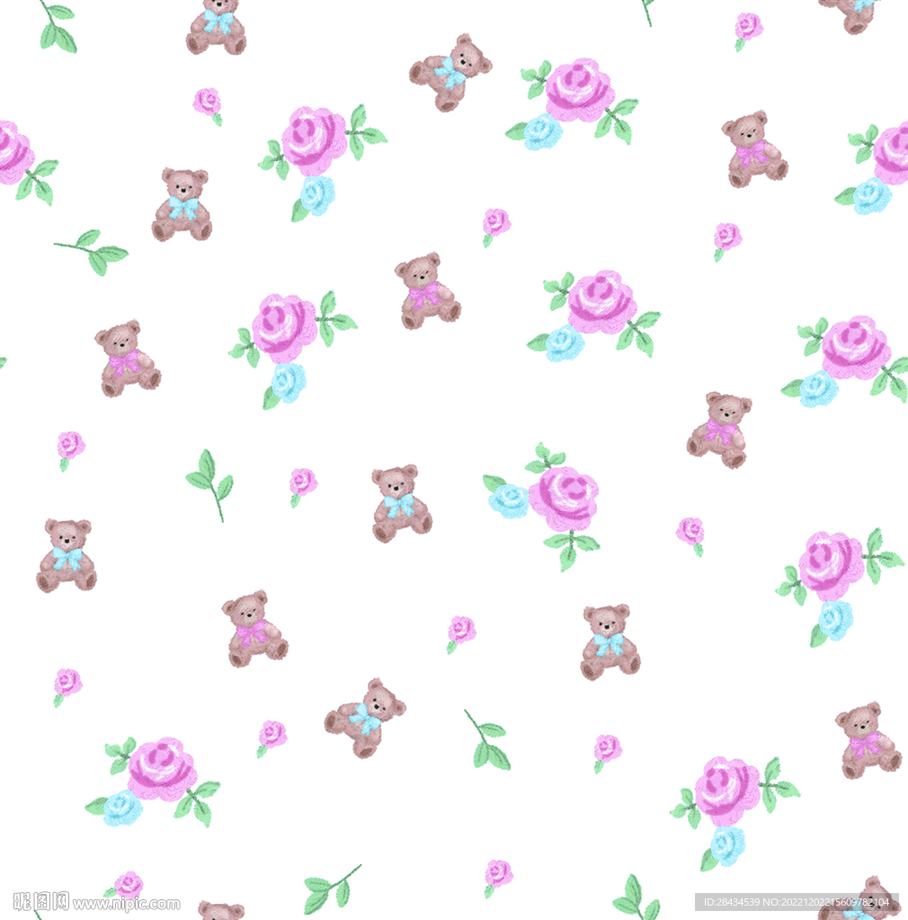 花 小熊
