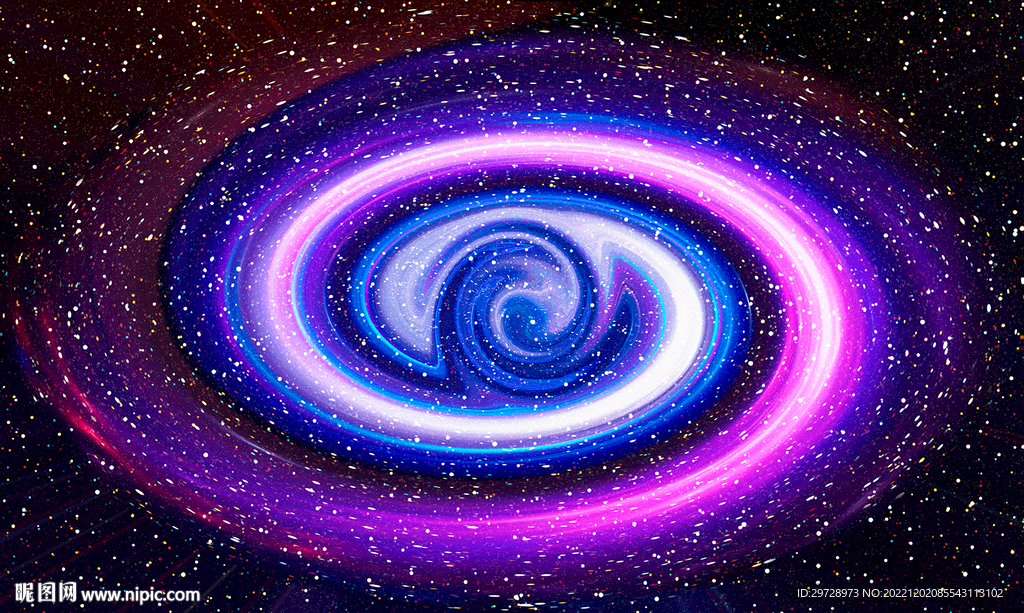 抽象绚丽星空