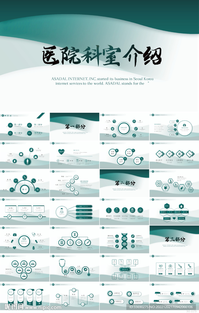 医疗医院科室介绍宣传PPT模板