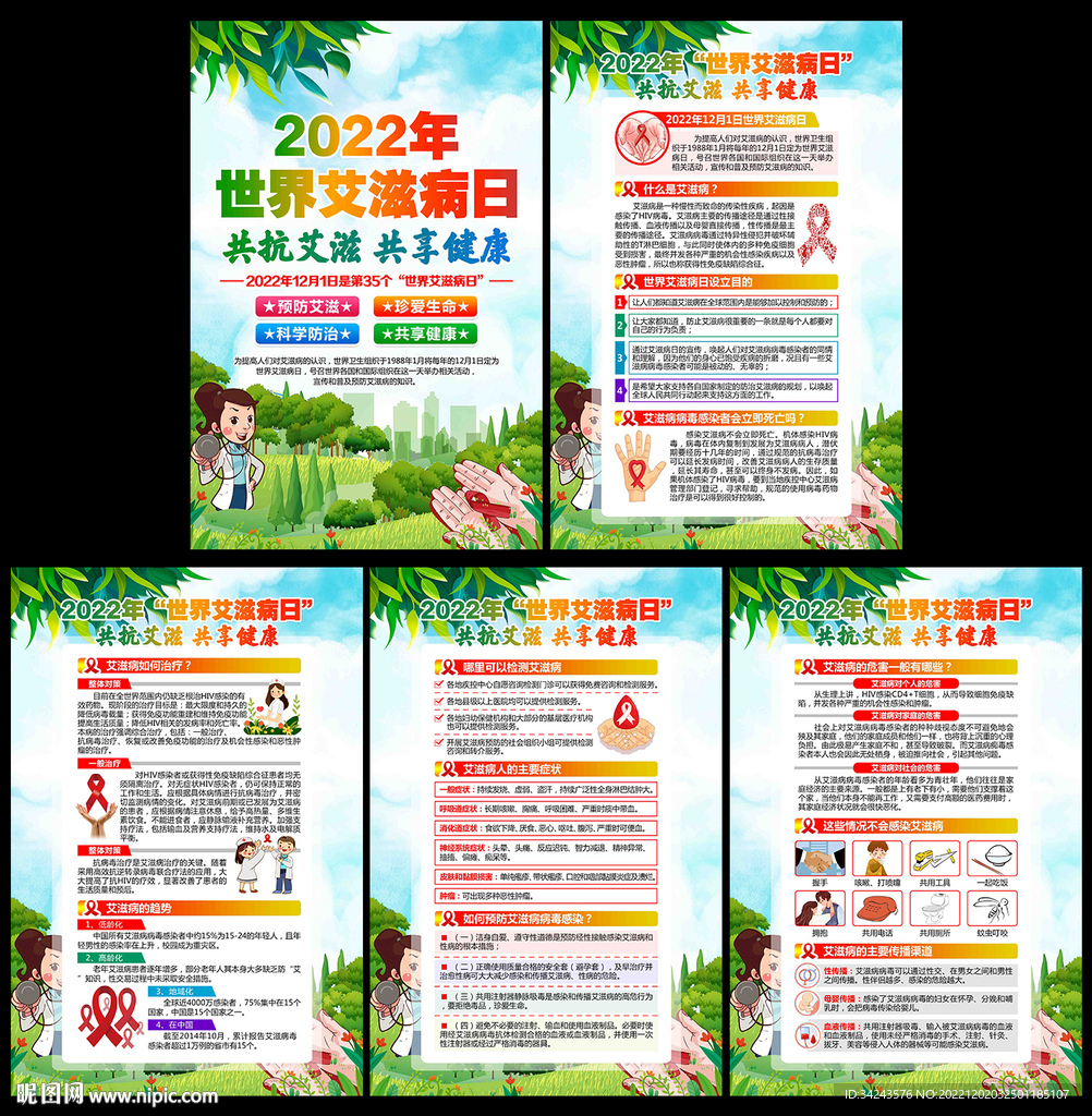 2022年世界艾滋病日展板