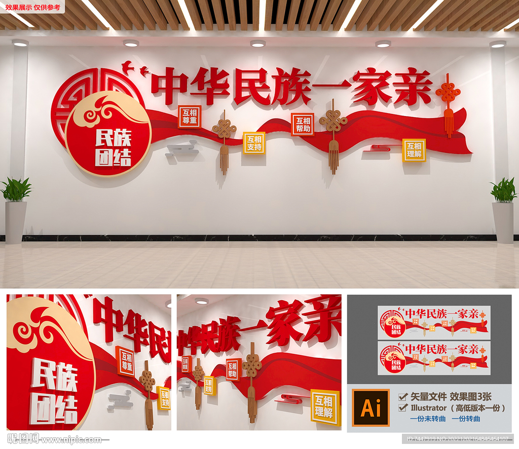 民族团结文化墙