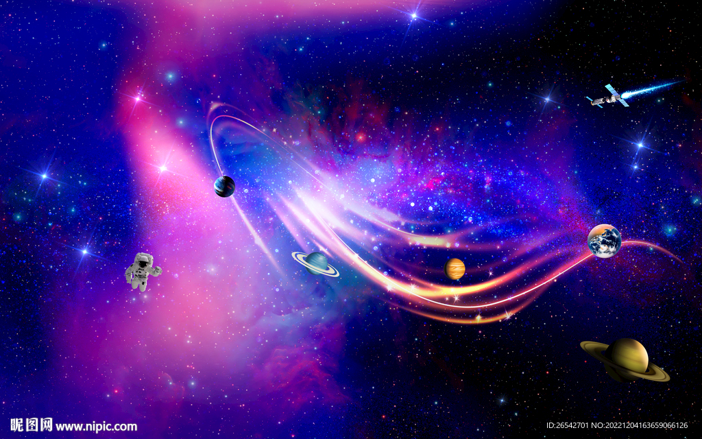 紫色星空