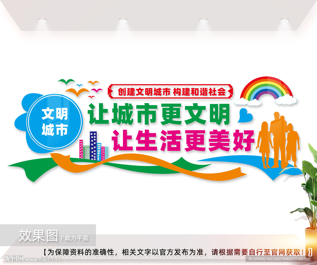  创建文明城市文化墙图片