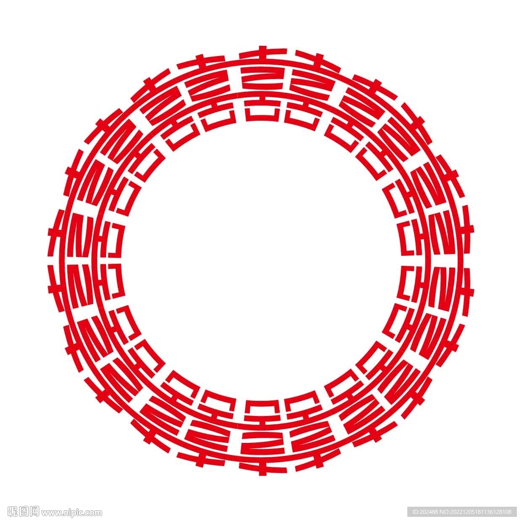 红双喜无缝边框