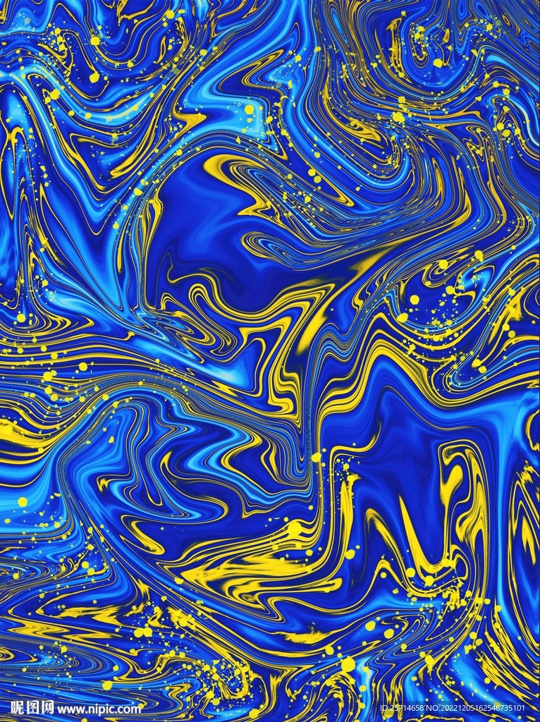 蓝色鎏金背景图片高档鎏金