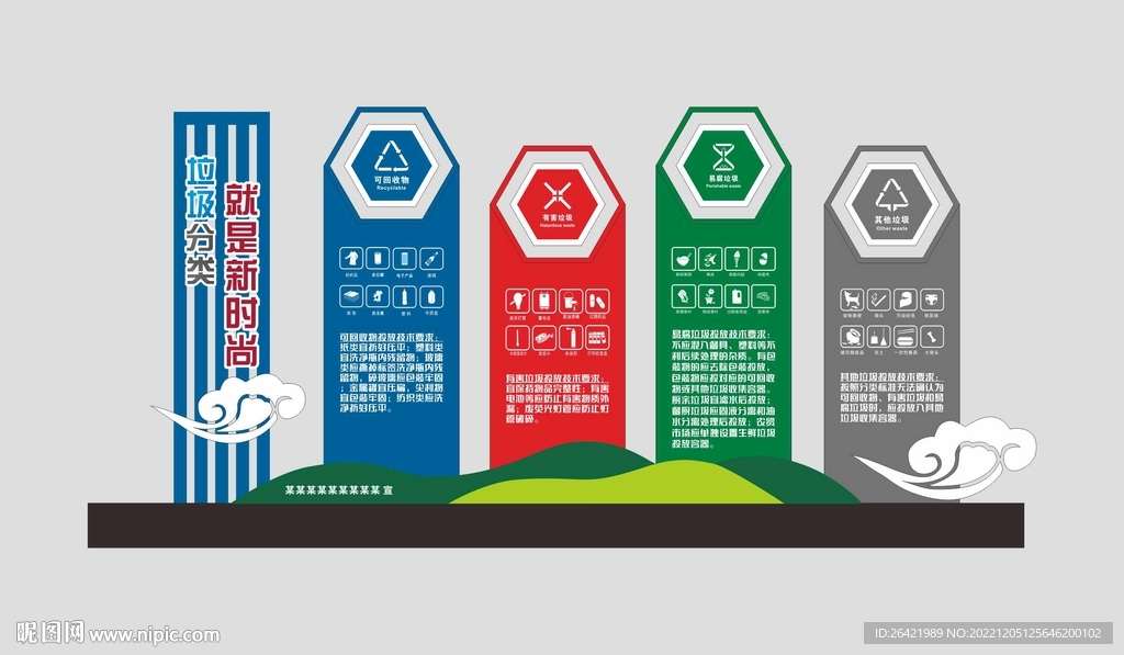 垃圾分类造型