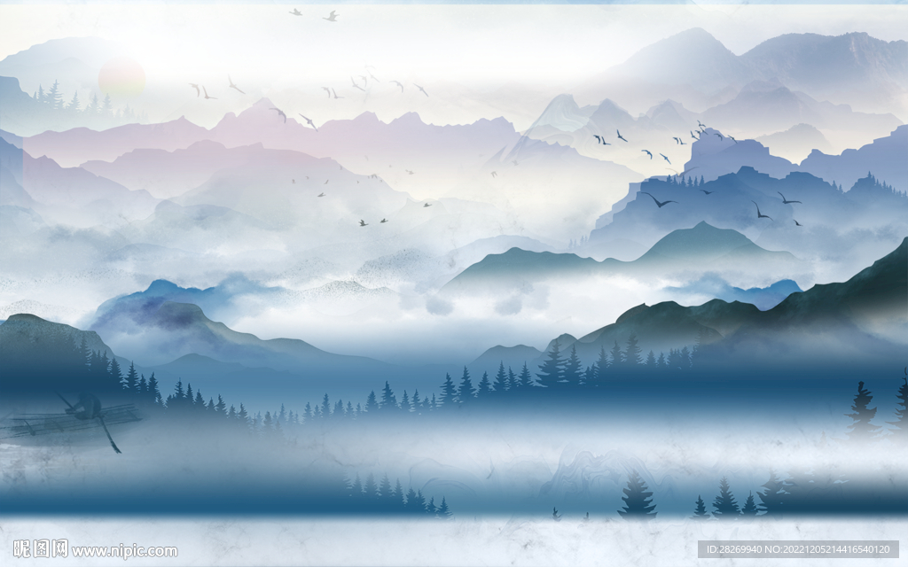 水墨山水 