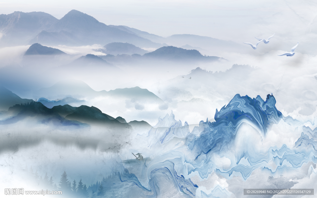 水墨山水 