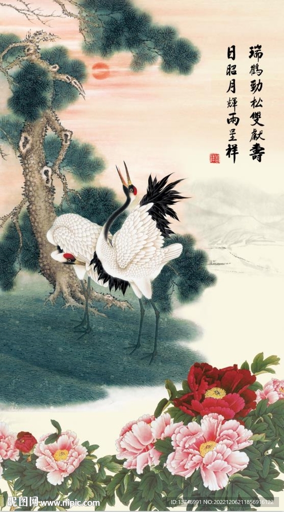 松鹤延年图