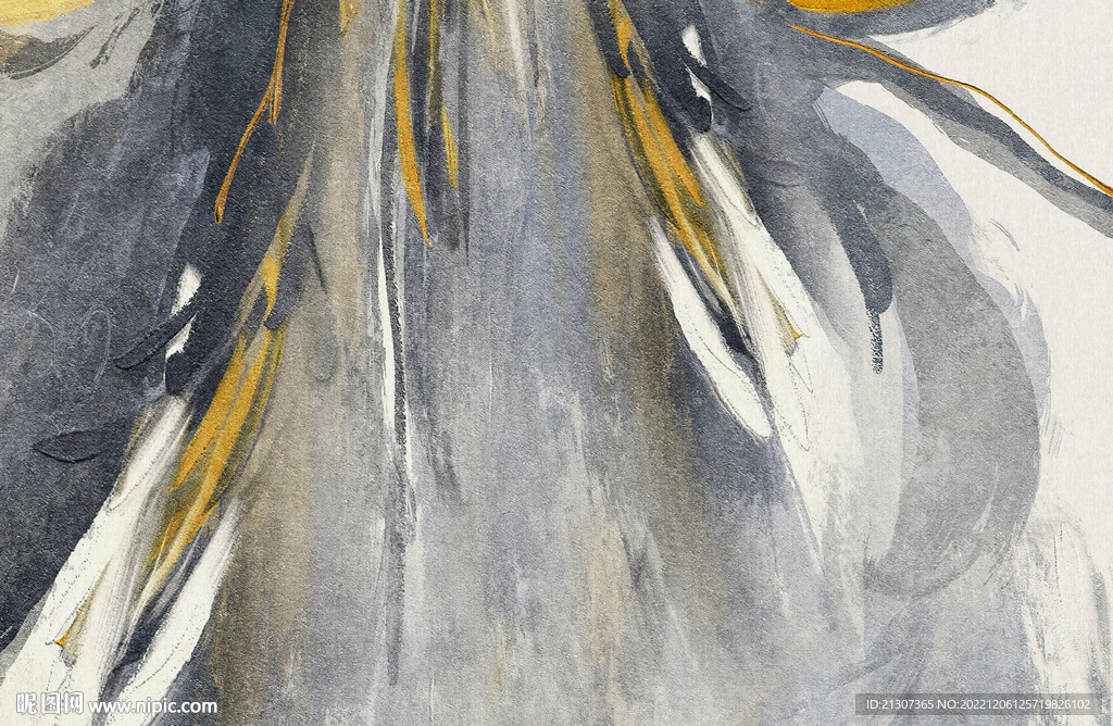 灰色水墨抽象地毯图案