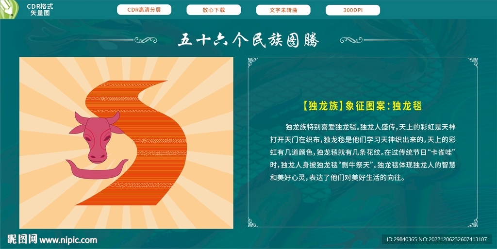 独龙族象征图案独龙毯