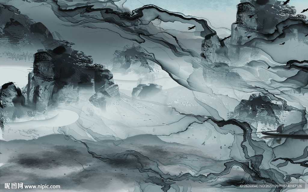 水墨山水 
