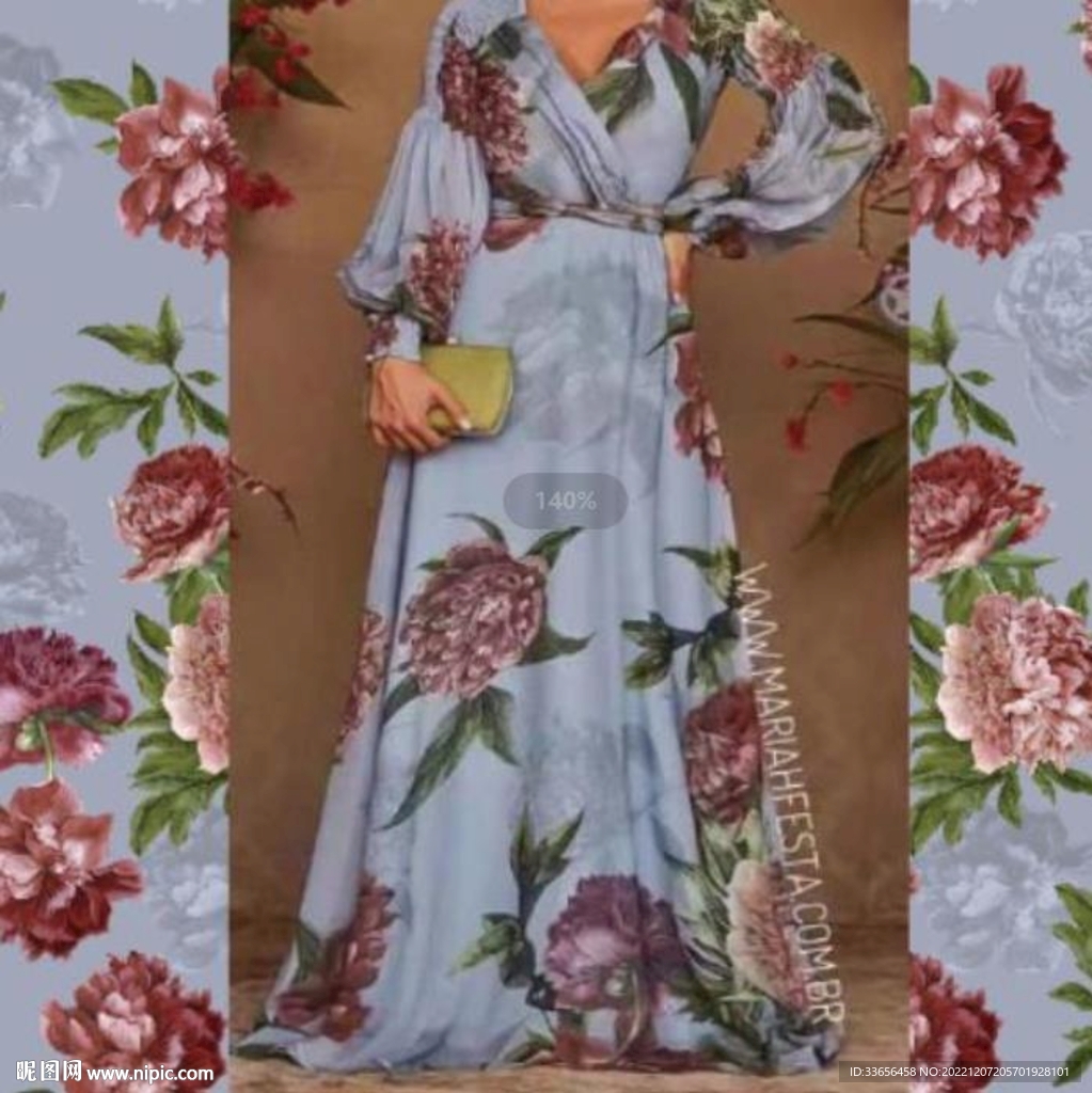 水彩花