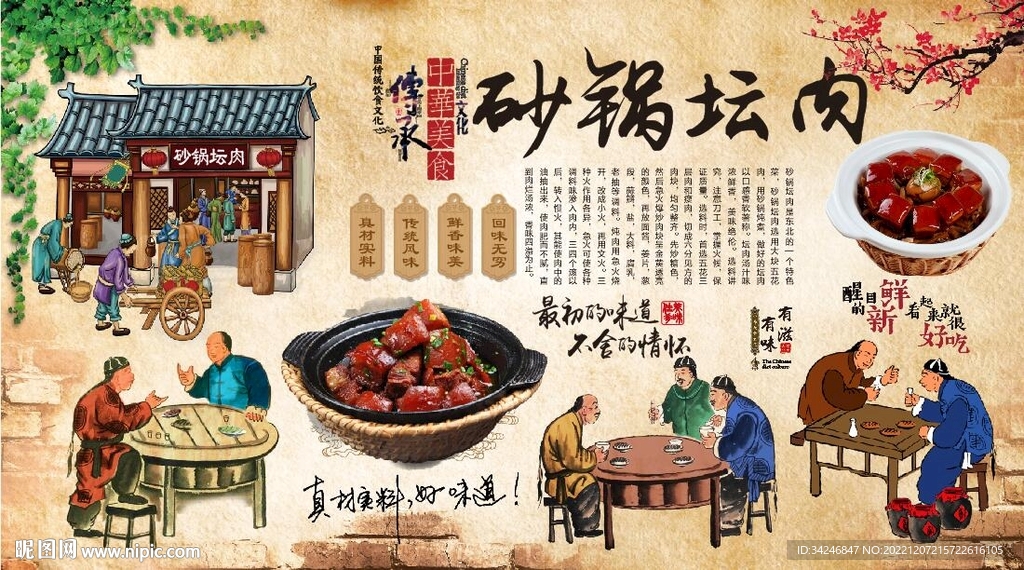 砂锅坛肉