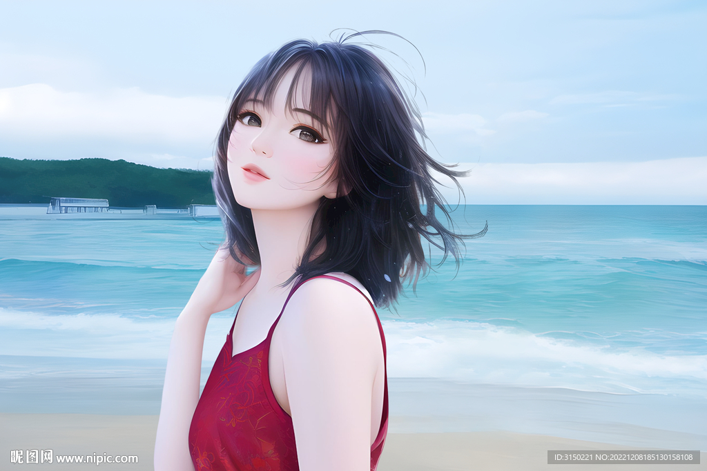 沙滩美女