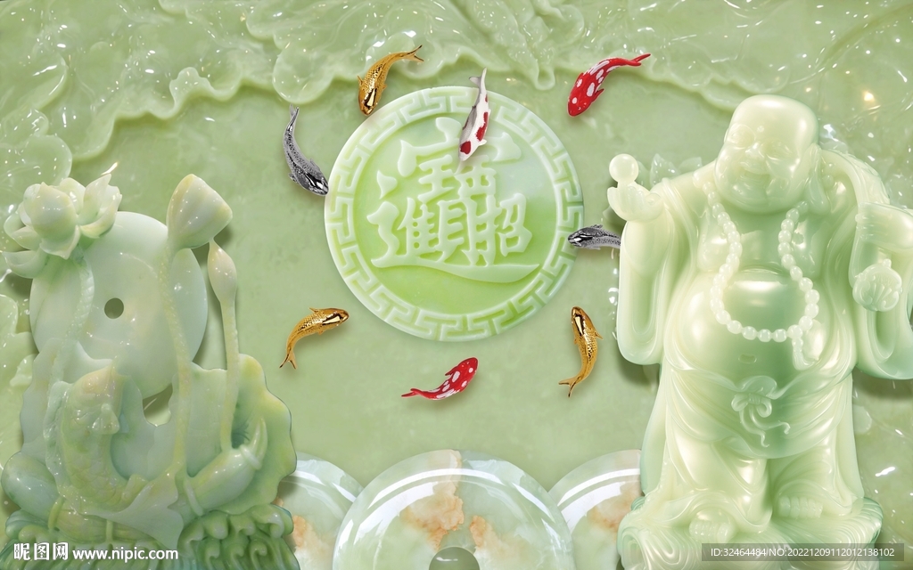 招财进宝背景