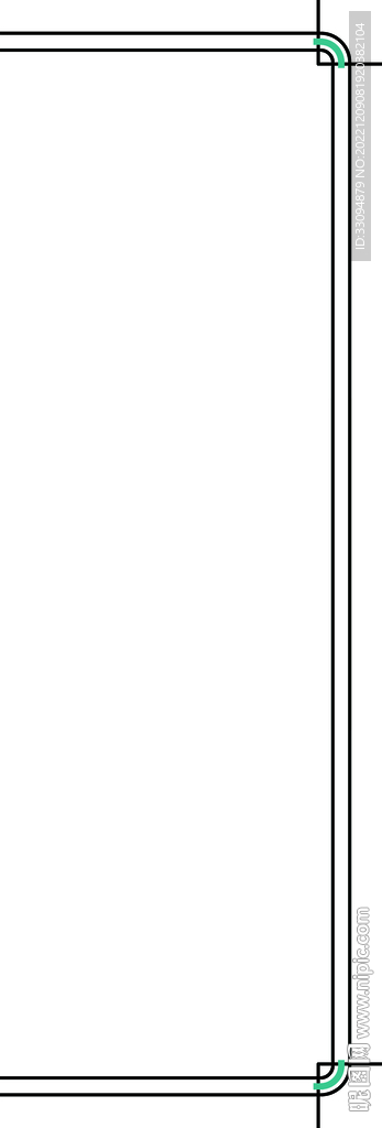 高清分层透明底推拉门打印图