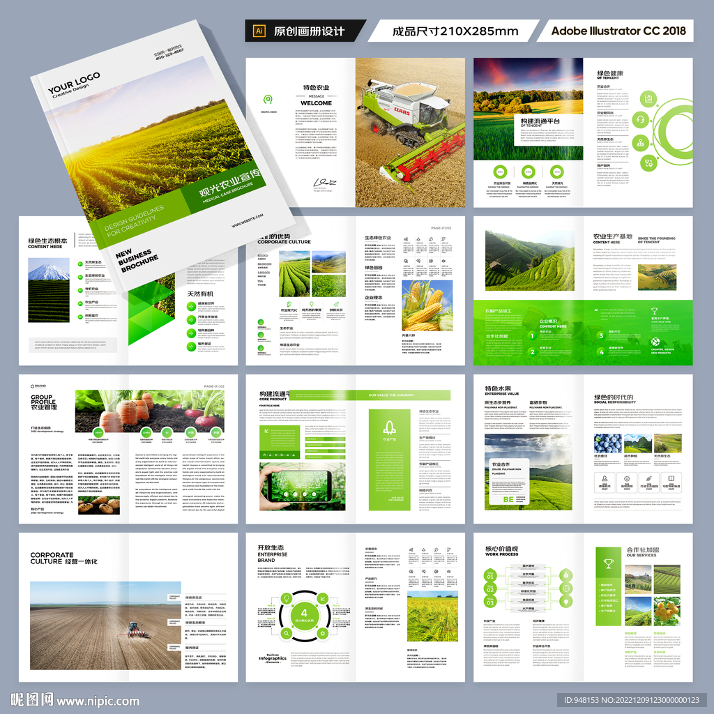 农产品画册模板