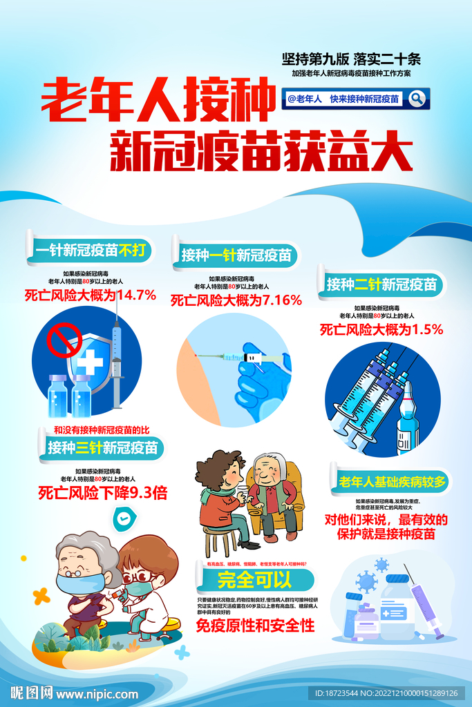 老年人接种海报
