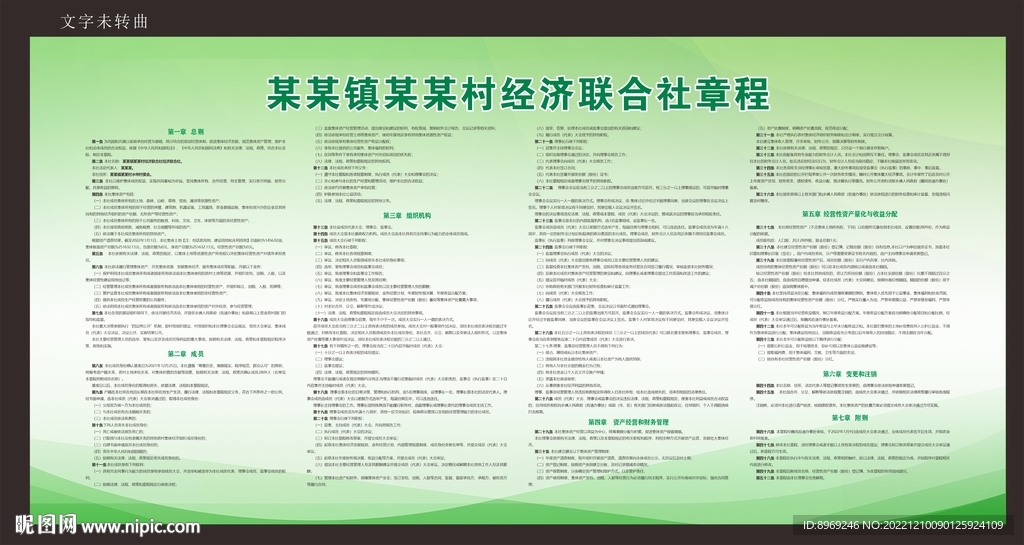 村经济联合社章程