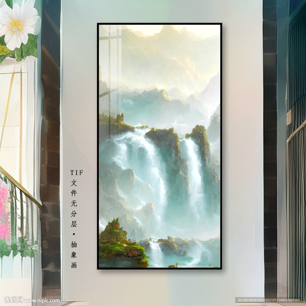 意境水墨山水画