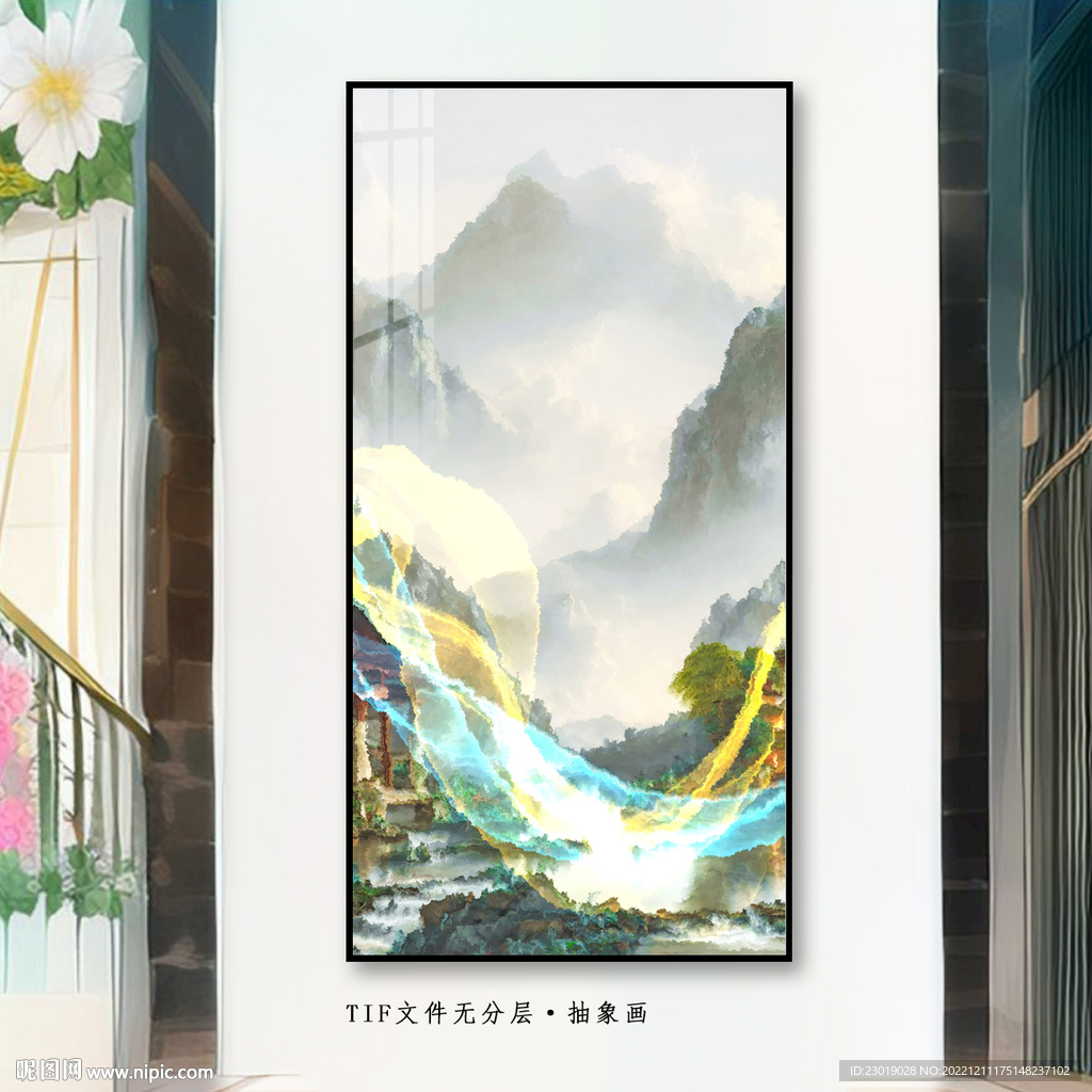 新中式玄关装饰画