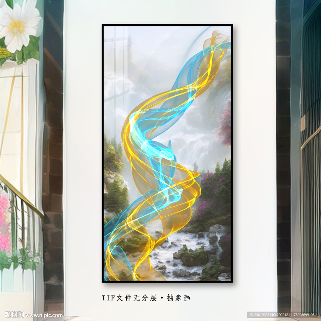 新中式玄关装饰画
