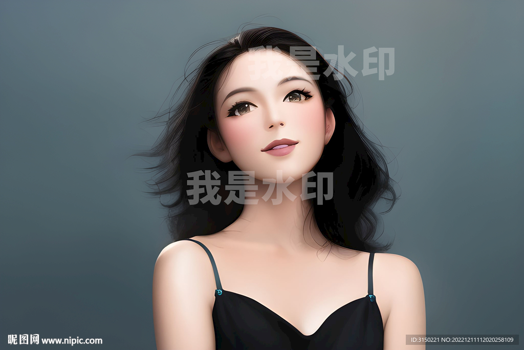 黑衣美女