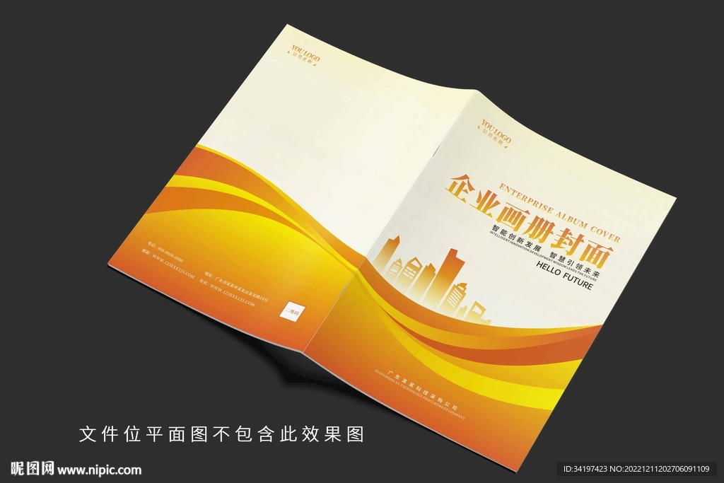金色高端企业手册封面设计