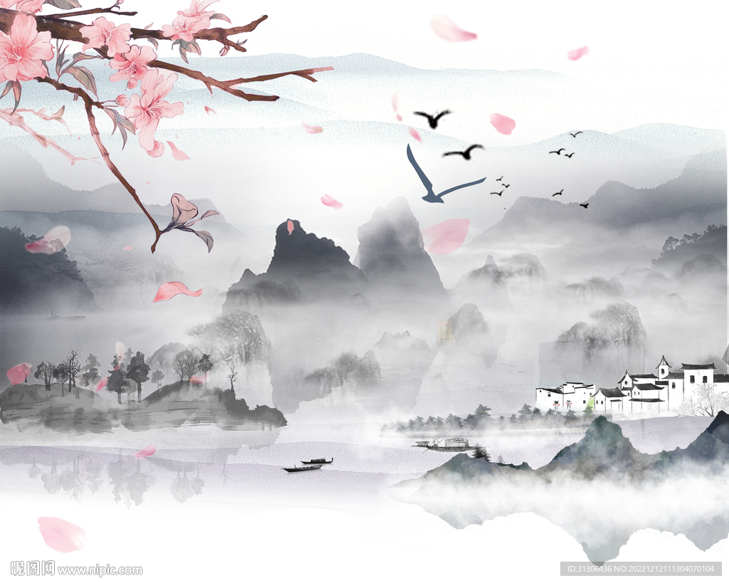水墨风景