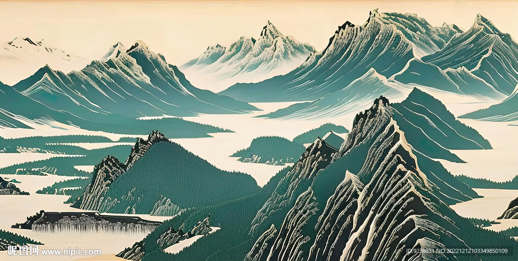 日式山水画