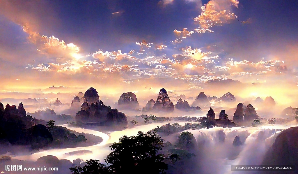 新中式禅意山水风景装饰画