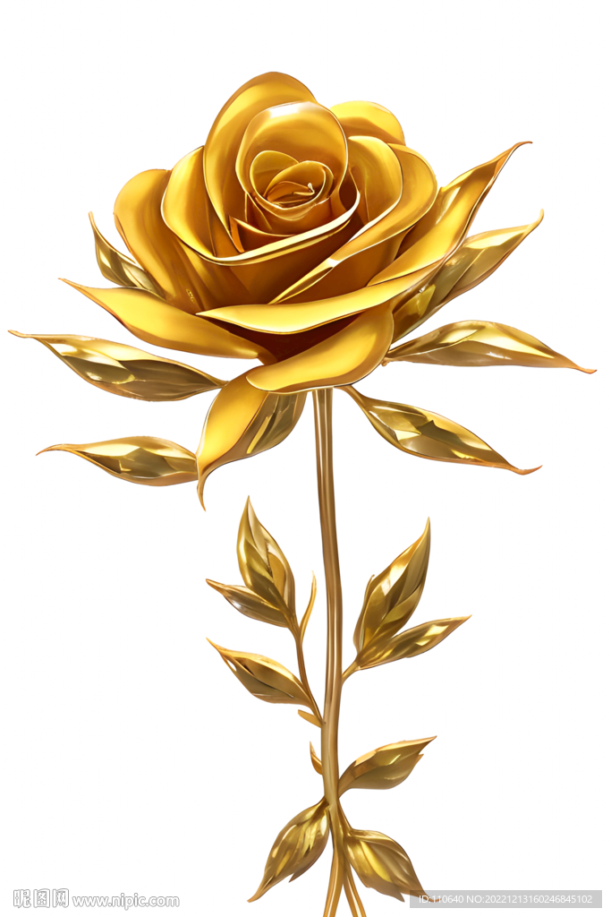 纯金色的玫瑰花