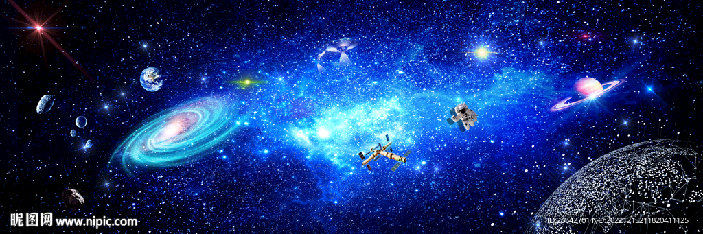 蓝色星空长图
