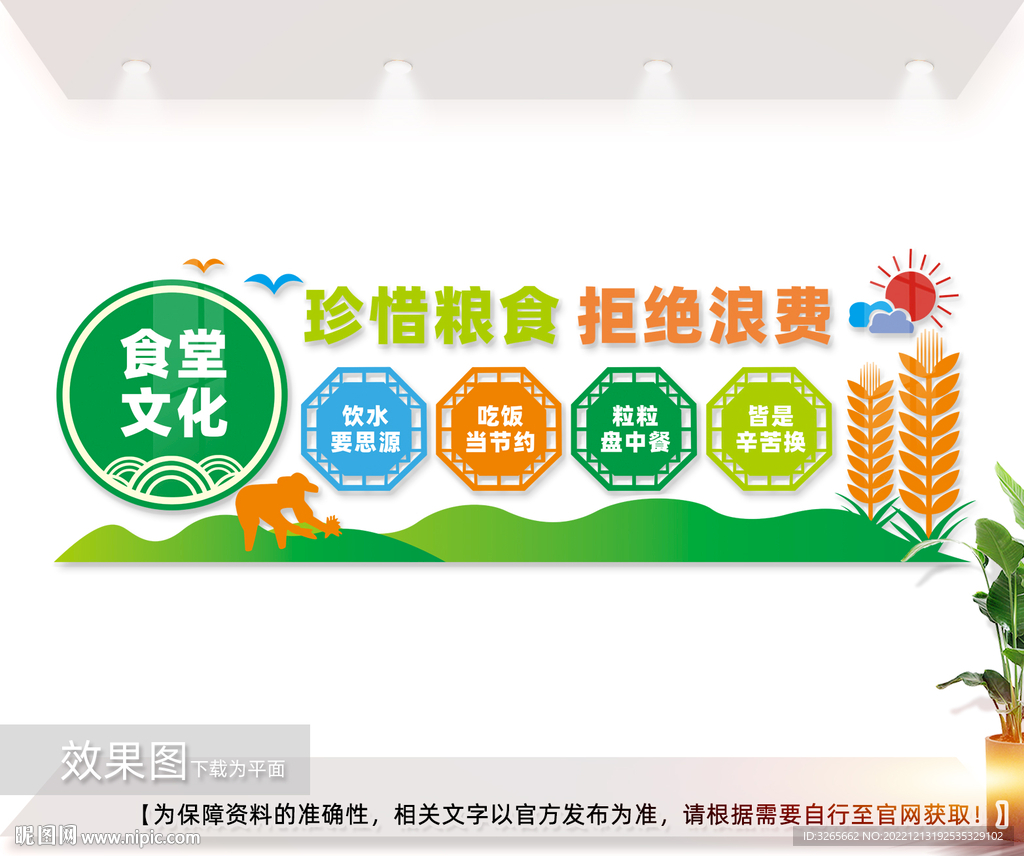 食堂文化文化墙