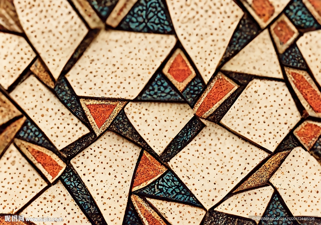 现代简约抽象几何复古地毯地垫