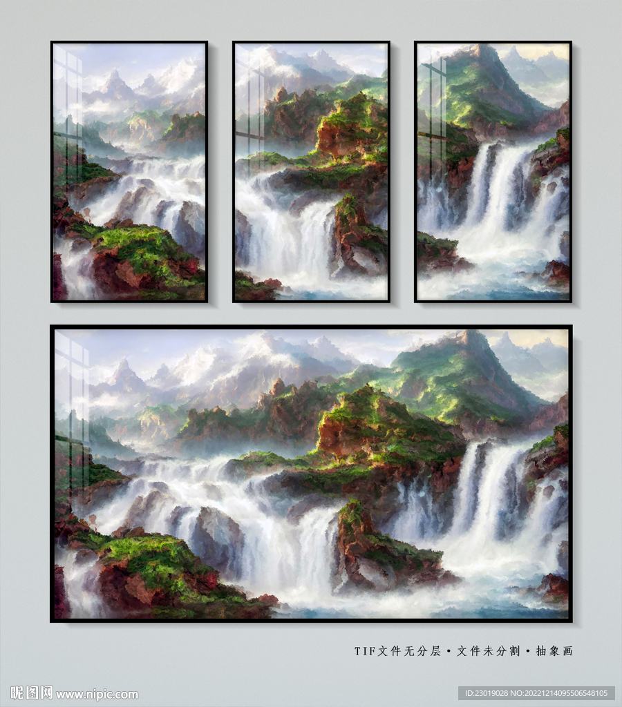 千山万水装饰画