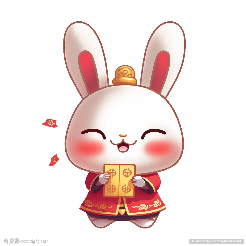 新年卡通兔子