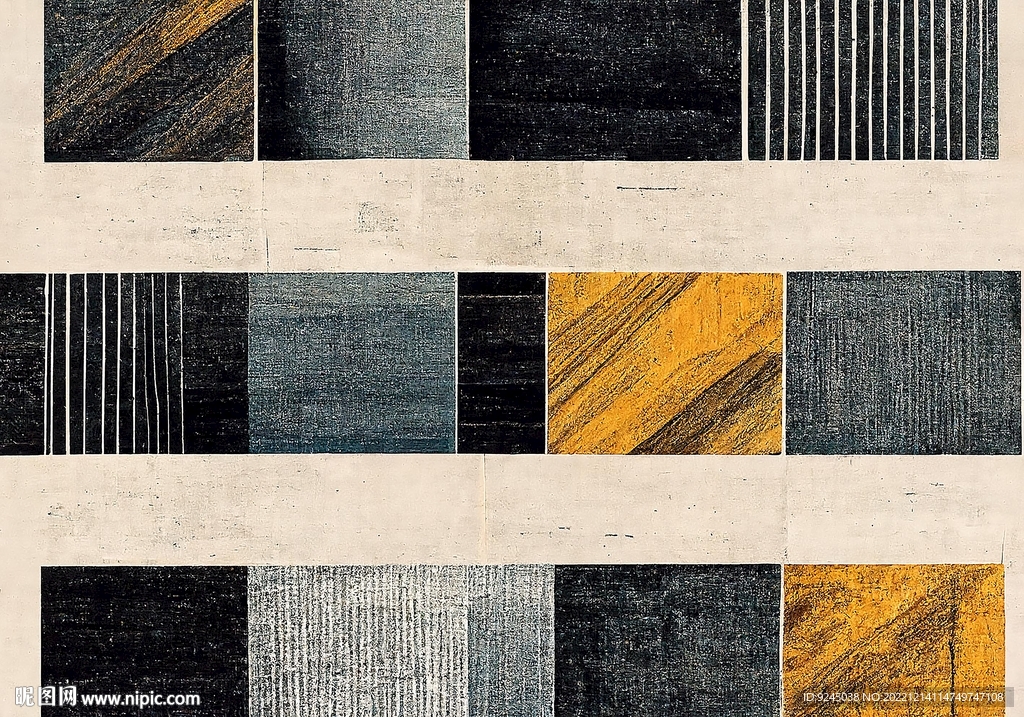 现代简约抽象几何复古客厅地毯