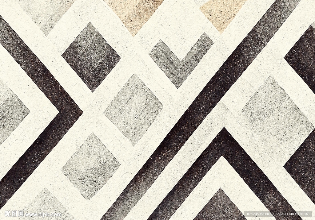 现代简约抽象几何客厅地毯地垫